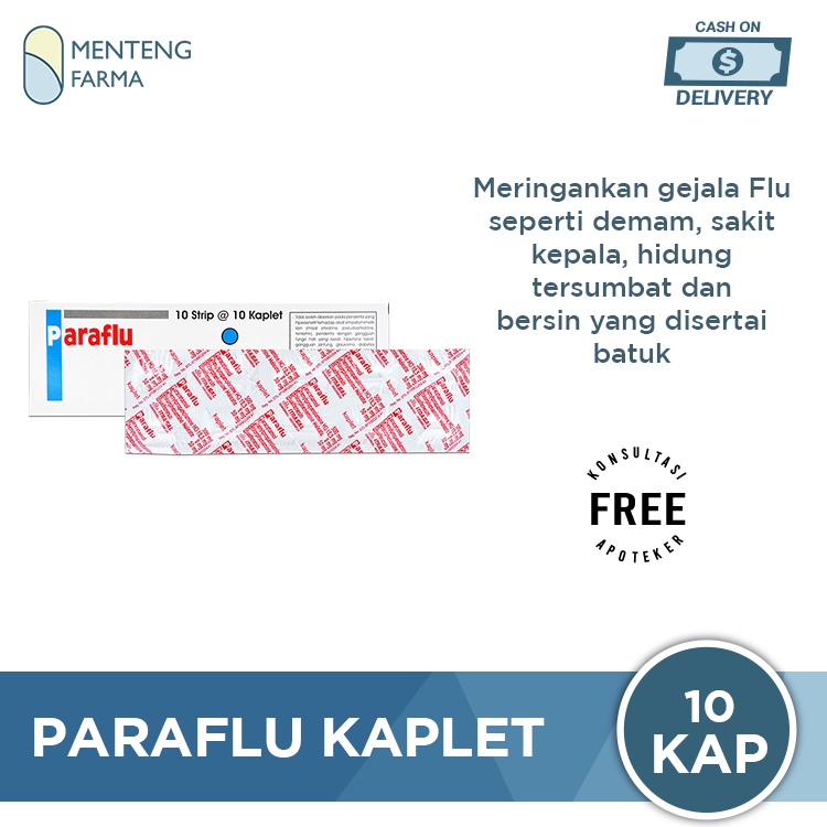 Paraflu 10 Kaplet - Obat Flu dan Batuk