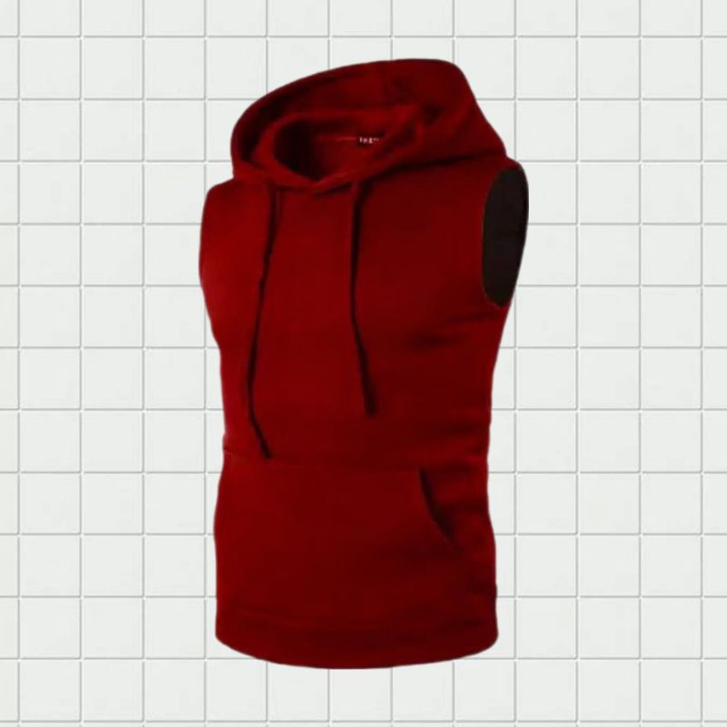 Sweater Rompi Hoodie Vest Hoodie Dewasa