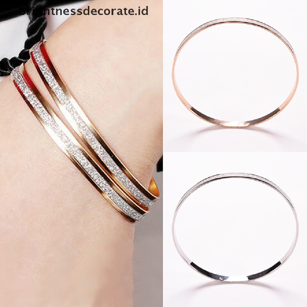 [Birth] Wanita Fashion Bangle Wristband Gelang Manset Bling Lady Hadiah Gelang Bangles [ID]