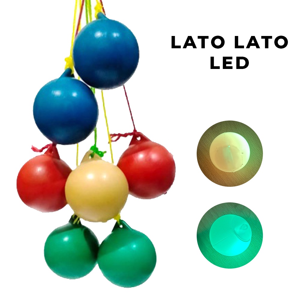 Lato Lato Led Mainan Anak Jadul Katto Katto Etek Etek Lampu Viral Knocker Tok Tok Nok Nok Menyala Latto Latto Bola Tali Tek Tek | GROSIRXPRESS