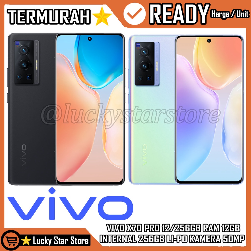 VIVO X70 PRO 12/256GB RAM 12GB MEMORI INTERNAL 256GB LI-PO 4450 MAH KAMERA 50 MP X70PRO HP SMARTPHON