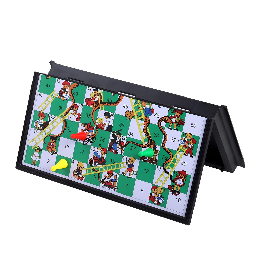 Snakes &amp; Ladders Magnetic Board Papan Catur Ular Tangga Magnet | Mainan Ular Tangga Anak Murah | Mainan Seru Untuk Keluarga