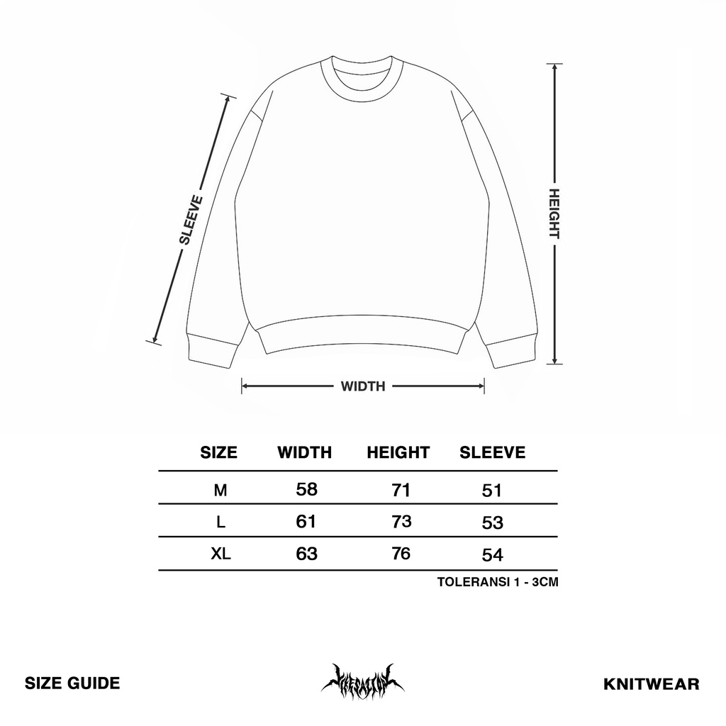 KNITWEAR OVERSIZE | WAR HORSE | BROKEN WHITE | YIKESALLDAY