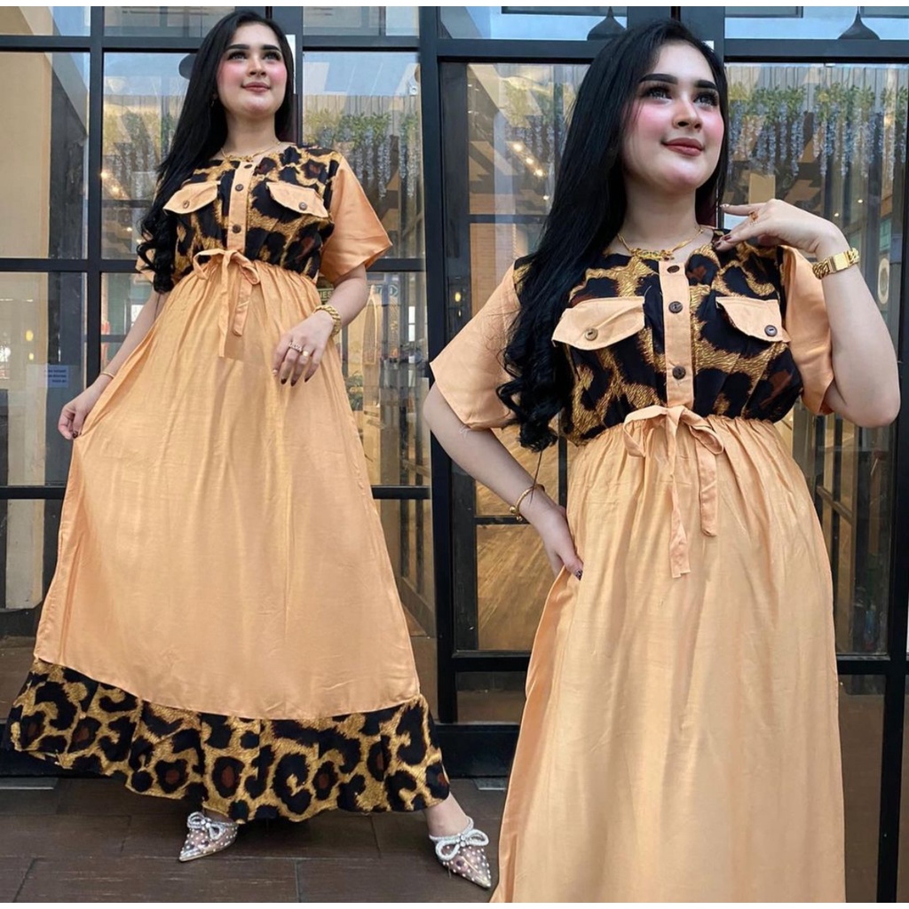 BAJU WANITA MODEL BARU 2023 LION DRESS LENGAN PENDEK KANCING DEPAN TALI SERUT BAWAH REMPEL