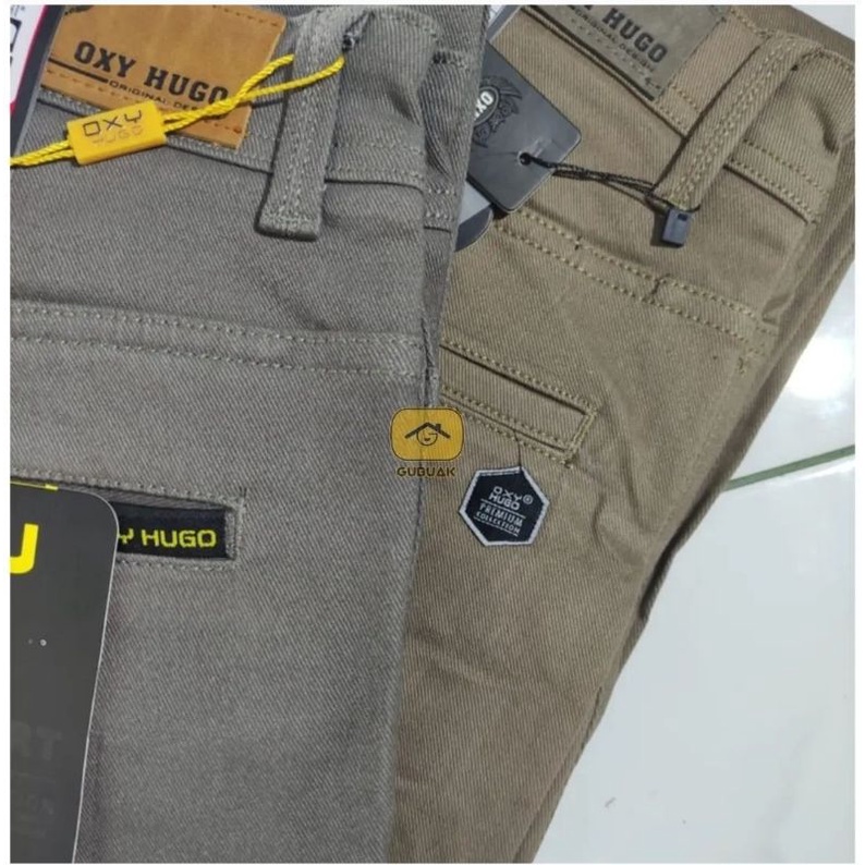 Chinos Oxy Hugo Slim Fit Stretch / Celana Panjang Pria Chinos Slim Fit Stretch