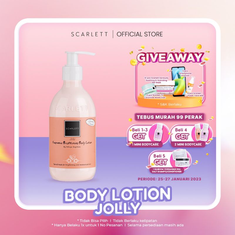Jual Scarlett Whitening Body Lotion Jolly (100 Original) Shopee