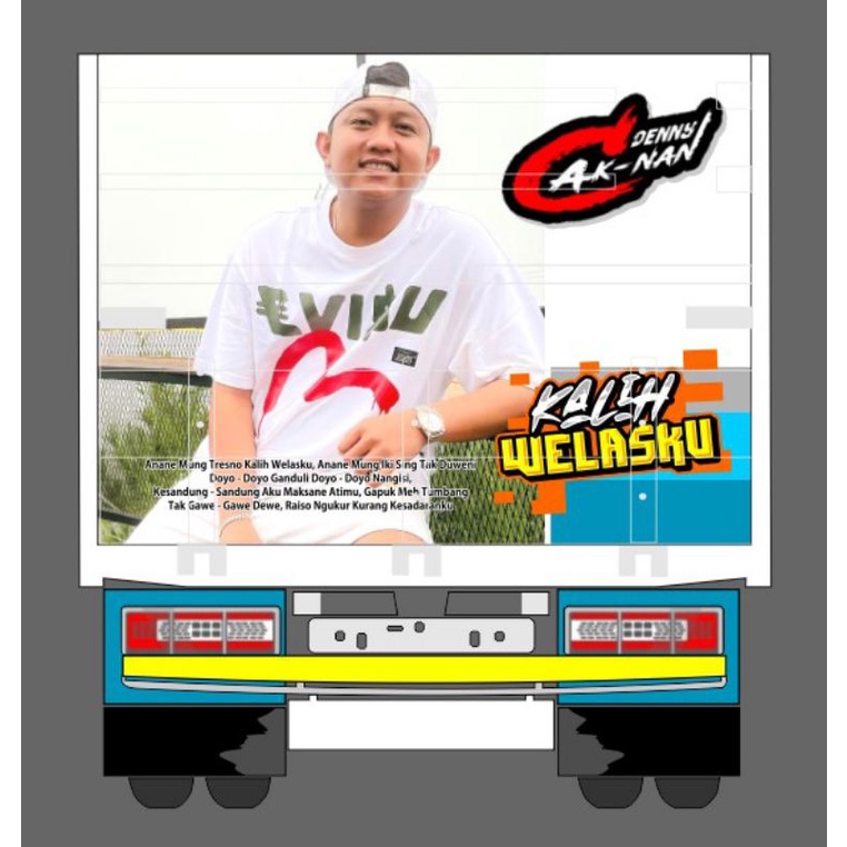 [VIRAL] STIKER PINTU BAK BELAKANG TRUK FOTO DENNY CAKNAN