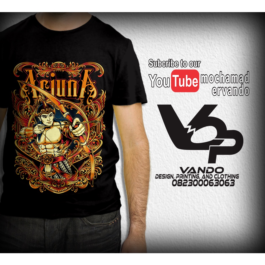 KAOS WAYANG ARJUNA 012 / KAOS PRIA DISTRO / KAOS JAWA / KAOS MURAH