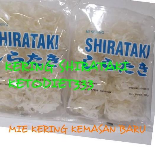 

PROMO [TD4] Low Carbs Dry Shirataki 250gr isi 10keping Mie Shirataki Kering