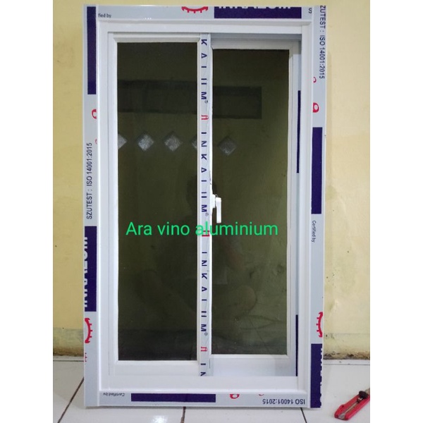 Jual Jendela Aluminium 60x100,sleding,kaca 5mm Inkalum 3" | Shopee ...