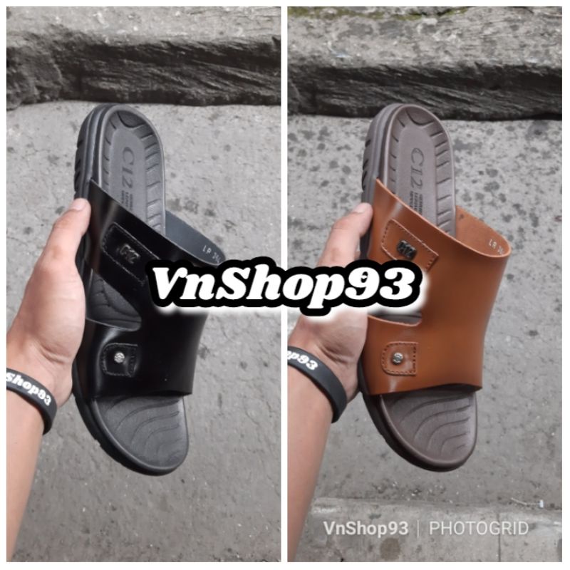 C12 LR364 Sandal Kulit Pria