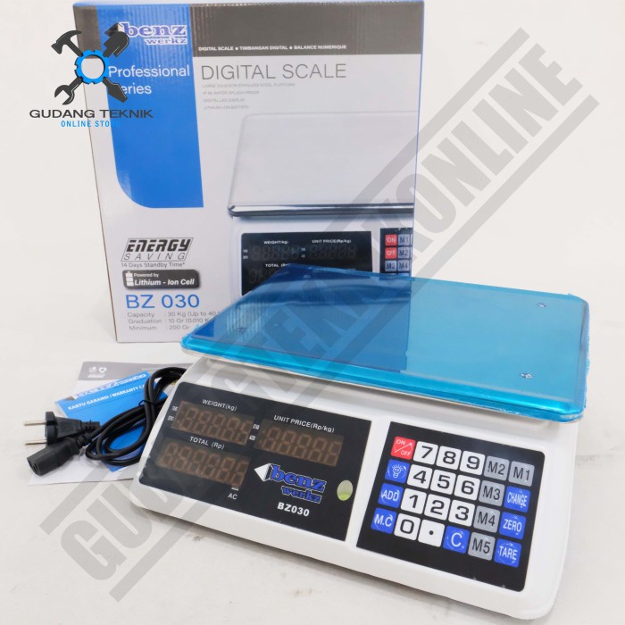 Timbangan Duduk Digital Double Display 30Kg Benz BZ030 BZ032 BENZ / Scale Timbangan Digital Dua Sisi 30 Kg Up to 40Kg BZ030 BZ032 BENZ