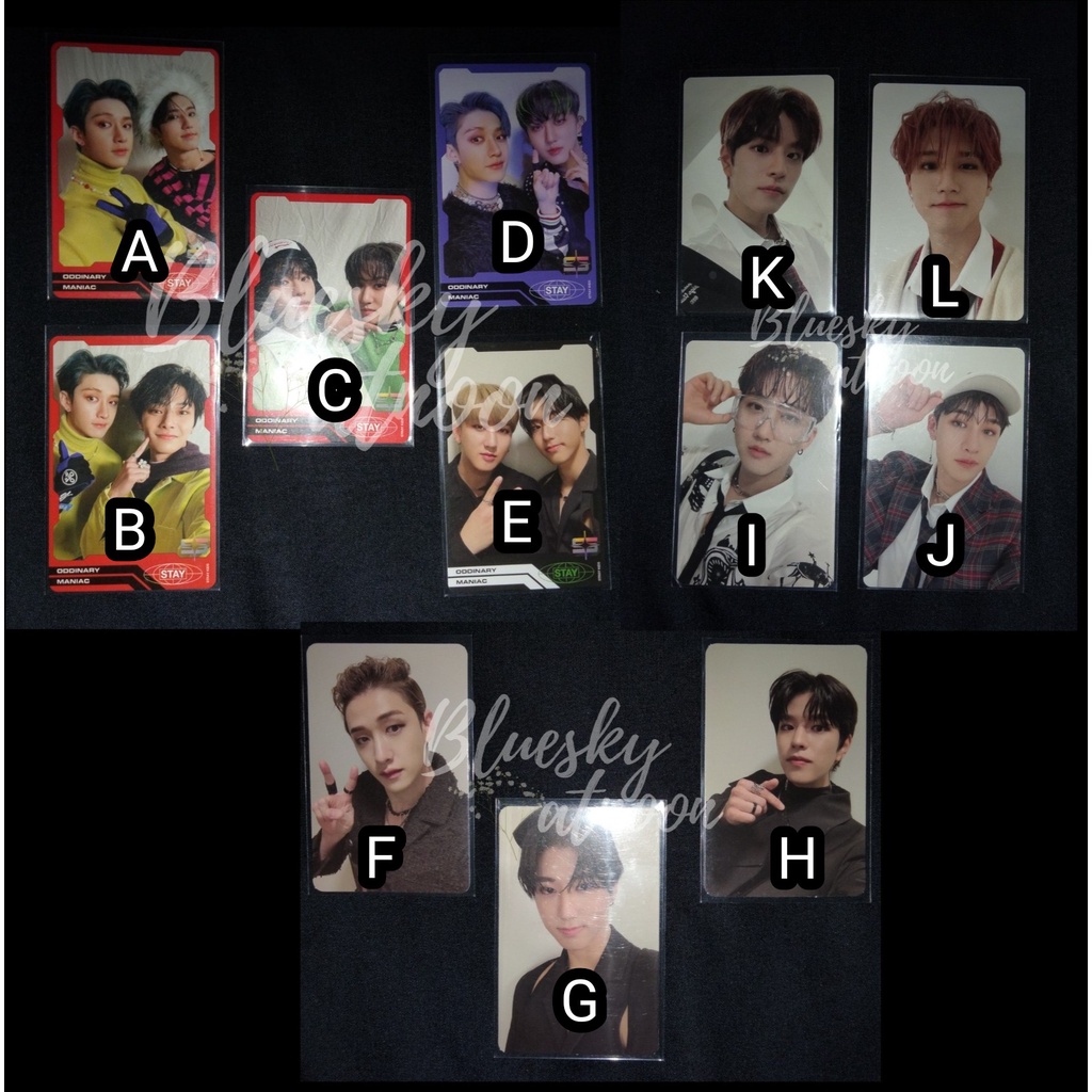 Photocard Trading Card stray kids Oddinary Cevel Christmas Evel Bang Chan Changbin Han Seungmin I.N 