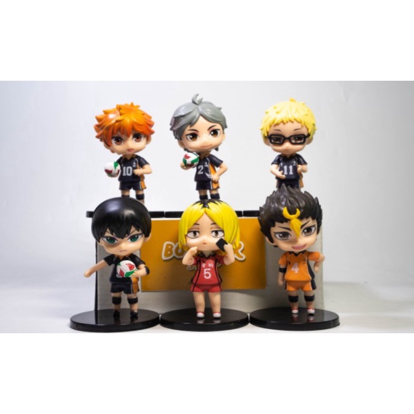 

Hinata Figure Haiba Sugawara Kageyama Unik Set Anime Haikyuu 6 pcs Murah