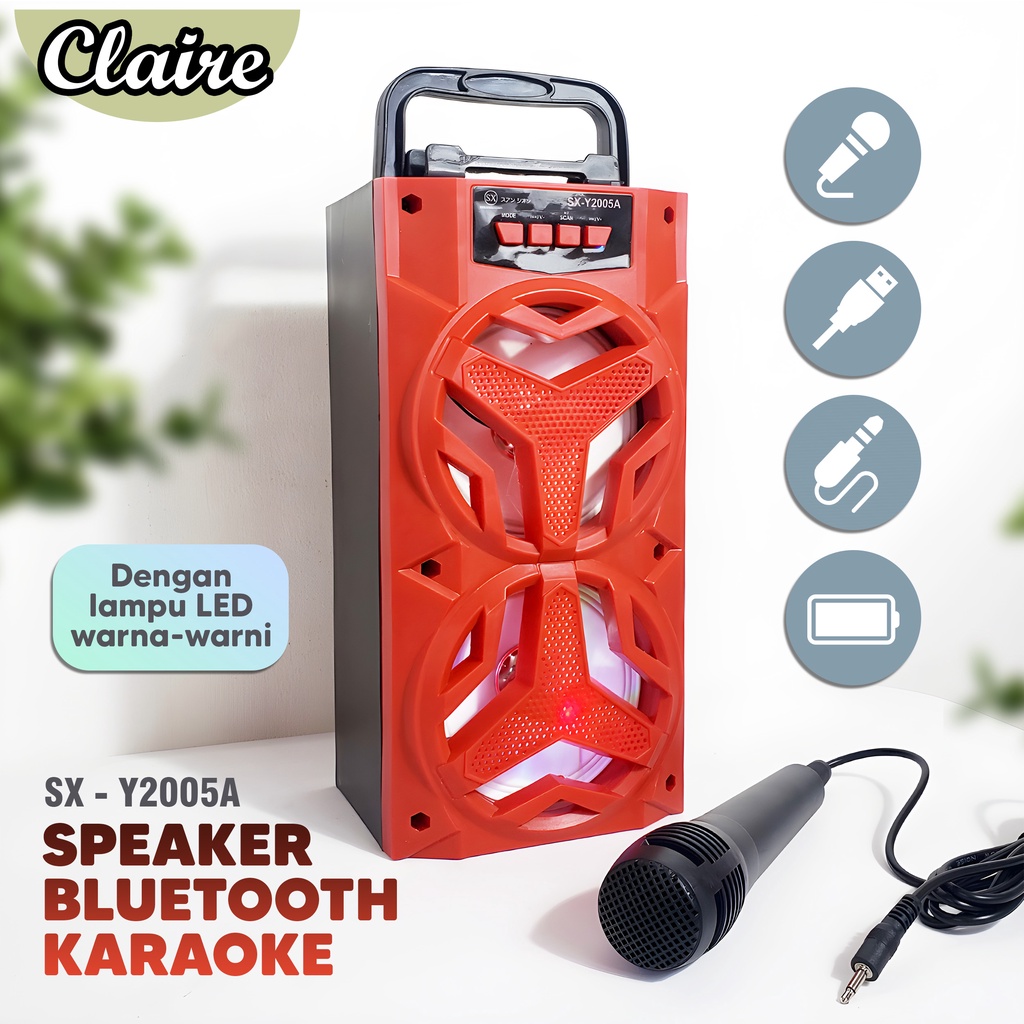 Speaker Bluetooth Super Bass Wireless / Speaker Bluetooth Free Microphone