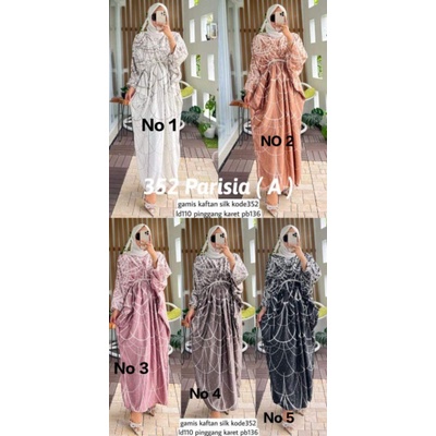 KAFTAN SILK PREMIUM MOTIF TERBARU