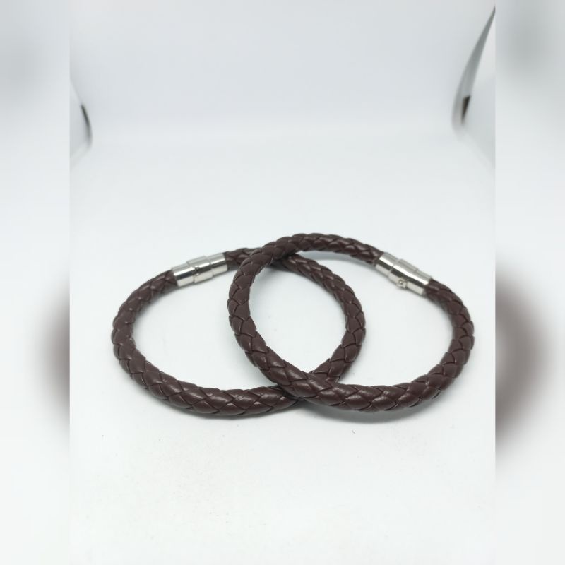 GELANG TALI KULIT PU PENGAIT MAGNET