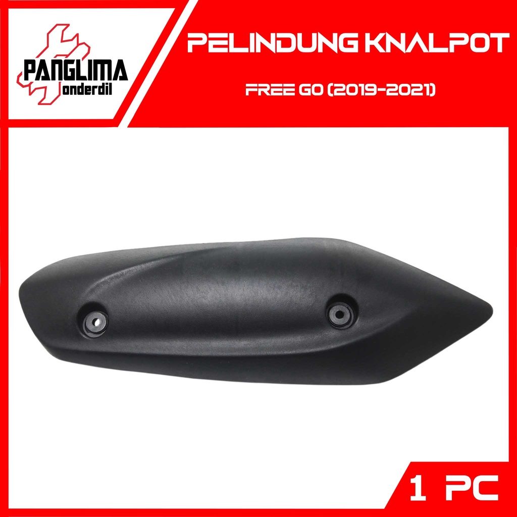 Pelindung Knalpot Freego 2019-2021 Hitam Cover Tutup Penutup Tameng Kenalpot Muffler Exhaust Free go