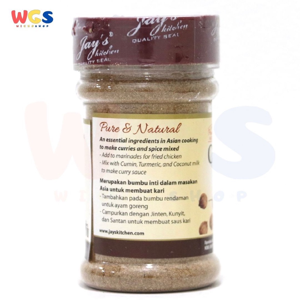 Jay's Kitchen Jays Coriander Ground 55 gr - Bubuk Ketumbur