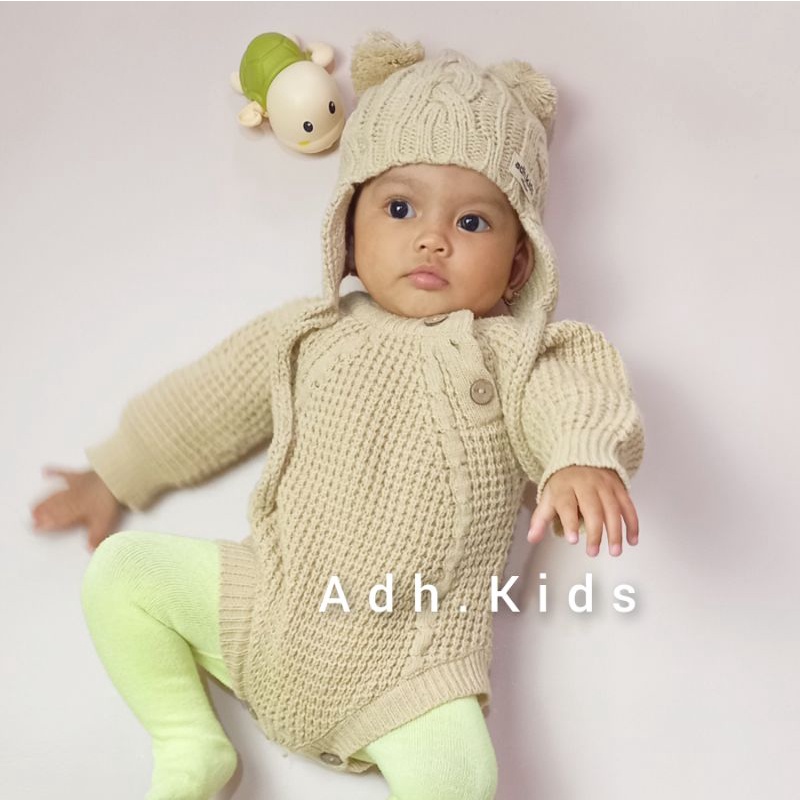 Jumper Knit Bayi ADHKIDS Newborn | Jumpsuit Rajut Bayi / Rajut Baby