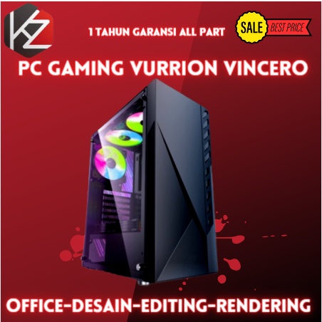 PC Gaming Lengkap i3 10105F Generasi 10 / VGA GTX 1660 Super 6GB / SSD 128GB / Editing - Gaming - Rendering