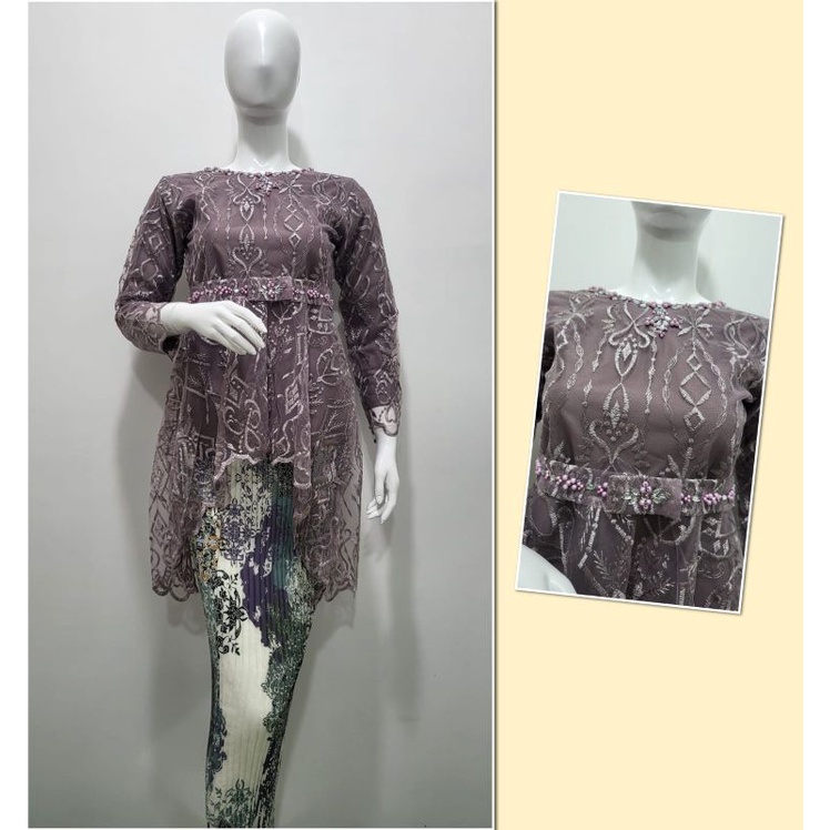 Permata Olshop / Kebaya Aurora Pita Payet Modern / Kebaya Wisuda Berpayet / Kebaya Lamaran / Kebaya Kondangan / Kebaya Remaja / Kebaya Pesta