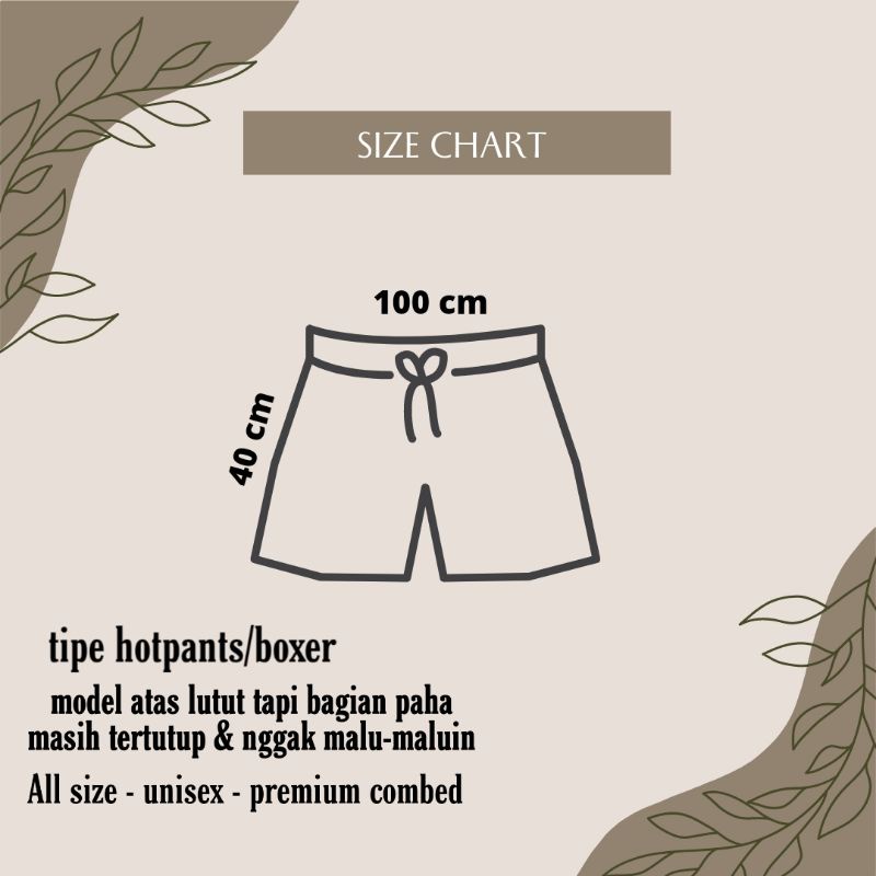 Celana kolor pendek pria wanita dewasa max bb 75 kg etalase 3