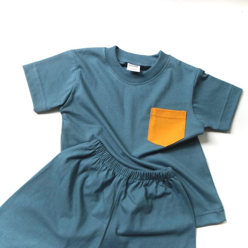 Minimine - Cale Set / setelan anak usia 1-10 tahun / setelan celana pendek dan kaos anak / baju bermain anak / setelan anak lucu murah bagus