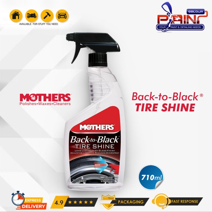 MOTHERS Back to Black Tire Shine 710ml - Semir Ban Pengkilap Mobil Ban