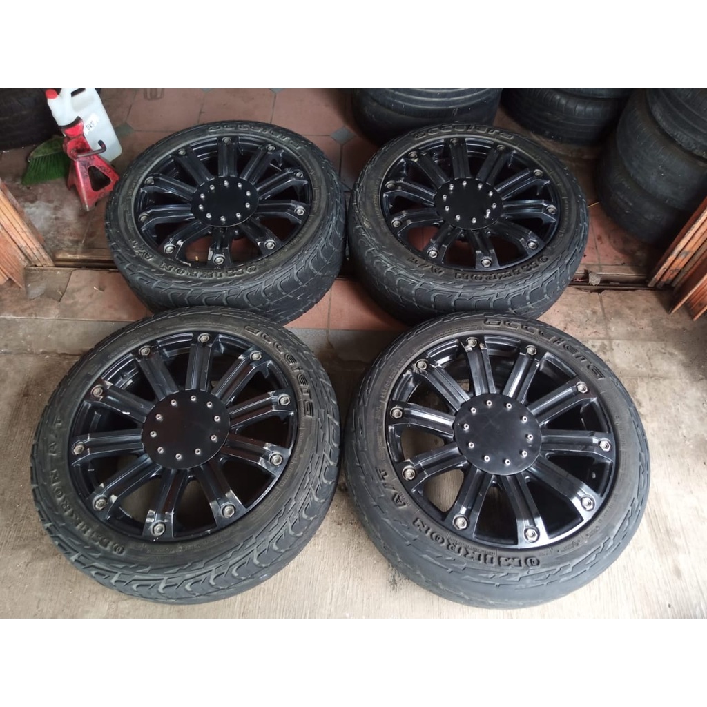 velg pelek mobil ofroad r20 6/139 ban 265 50 20 omicron a/t