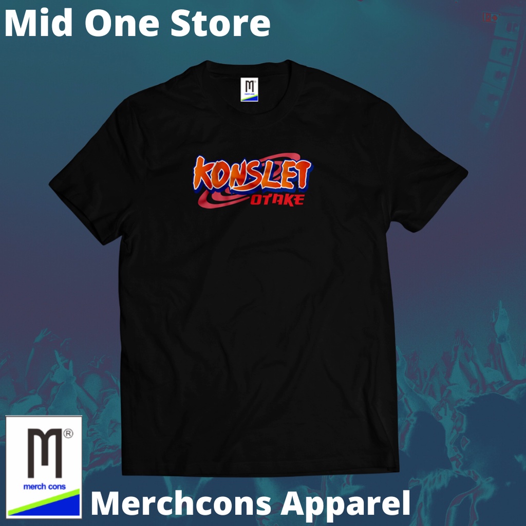 MOD256 / KAOS PLESETAN KONSLET TAG MERCHCONS SIZE LUAR / KAOS MUSIK DISTRO