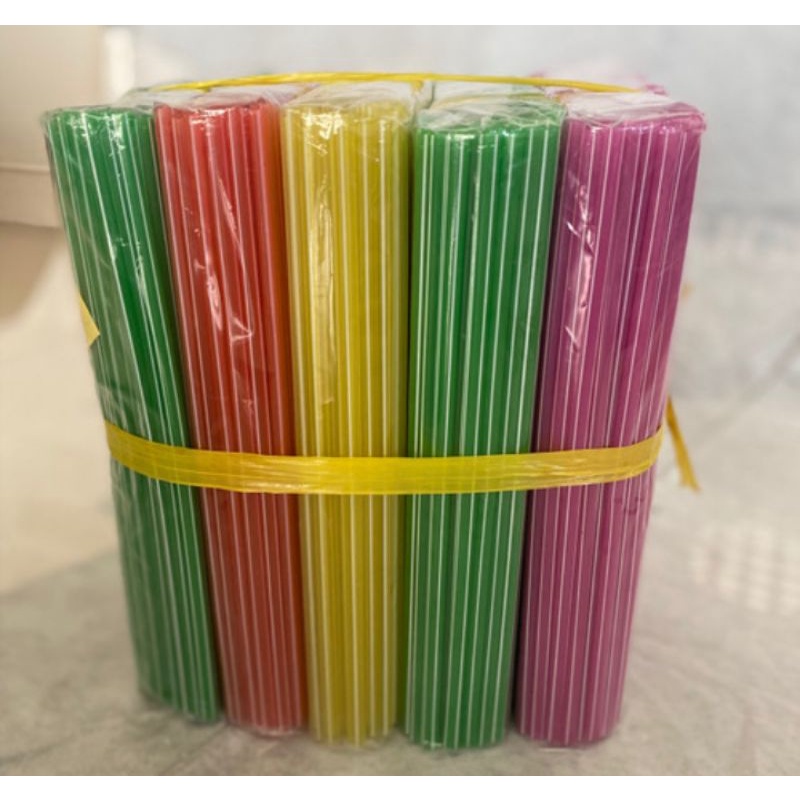 Sedotan minuman /plastik 6mm-25 cm