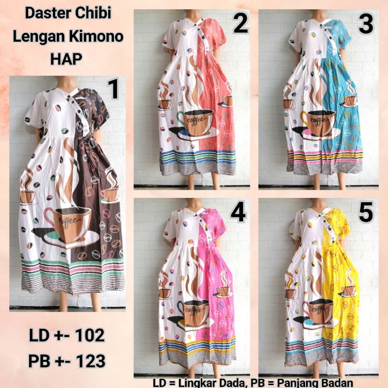 DASTER CHIBI LENGAN KIMONO HAP LD 102 RAYON ADEM BUSUI FRIENDLY VSBG + CPCP + YIYA