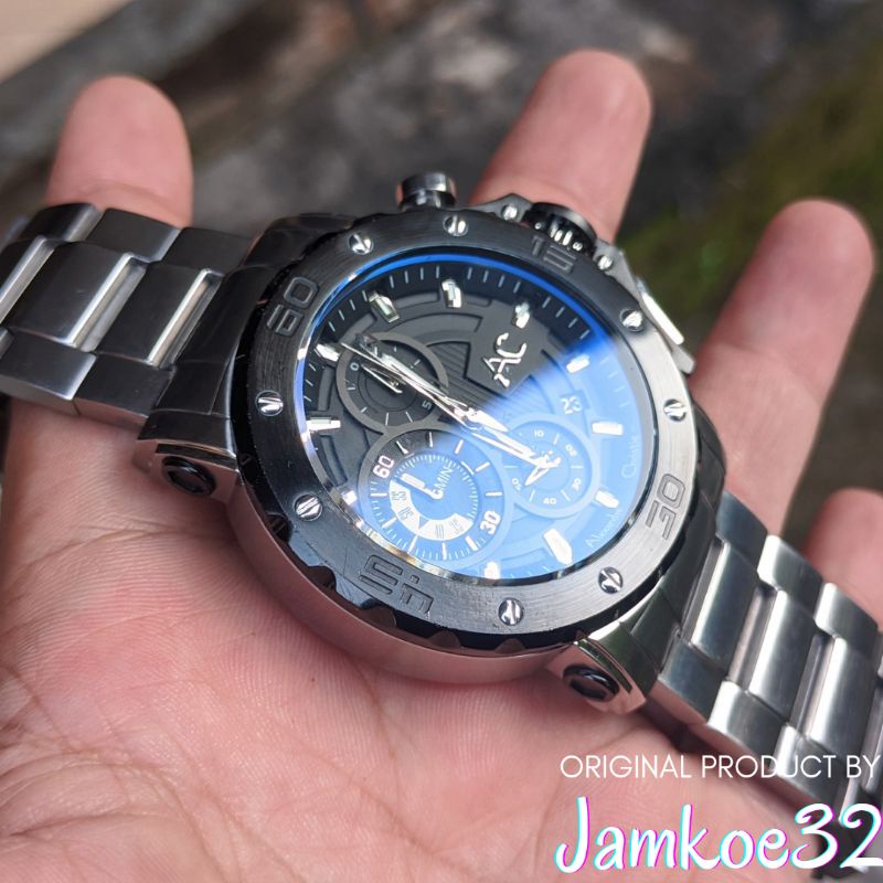 Alexandre Christie 9205 MC Jam Tangan Arloji Alexander kristi Warna Hitam Remaja Cowok Pria Analog O