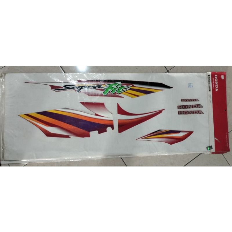 STIKER STRIPING SUPRA FIT LAMA OLD ORIGINAL AHM