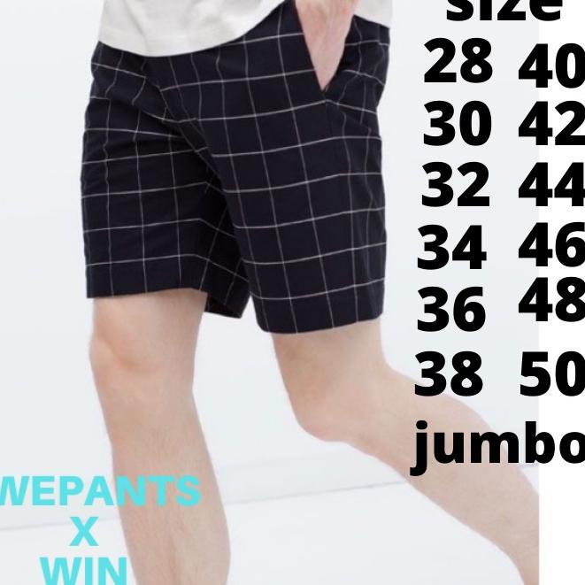 Celana pendek pria lagi hits tartan kotak2 pendek jumbo celana jumbo bigsize tartan terlaris ▪ USD.1