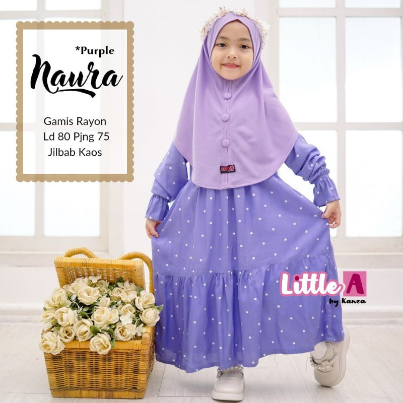 Gamis Set Anak Naura Kids