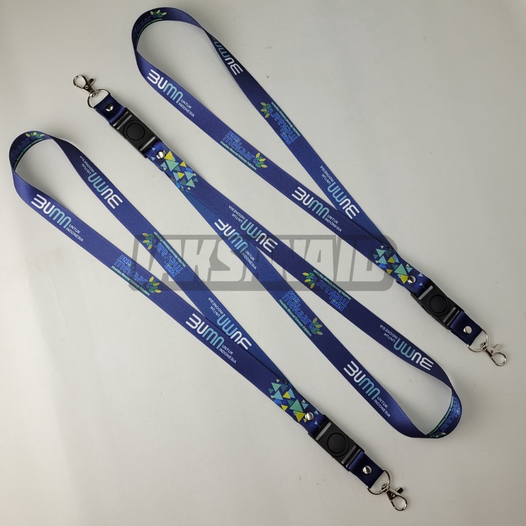 LANYARD TALI ID CARD PNM MEKAAR BUMN PLUS HOLDER