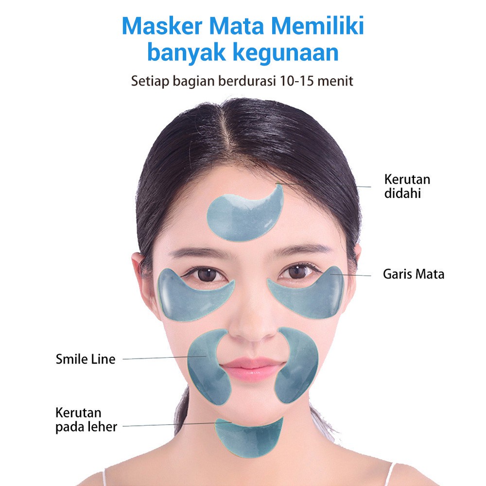 LANBENA Hyaluronic Acid Hydra-gel Eye Mask/Patches - Melembabkan (60 pcs)[BPOM]