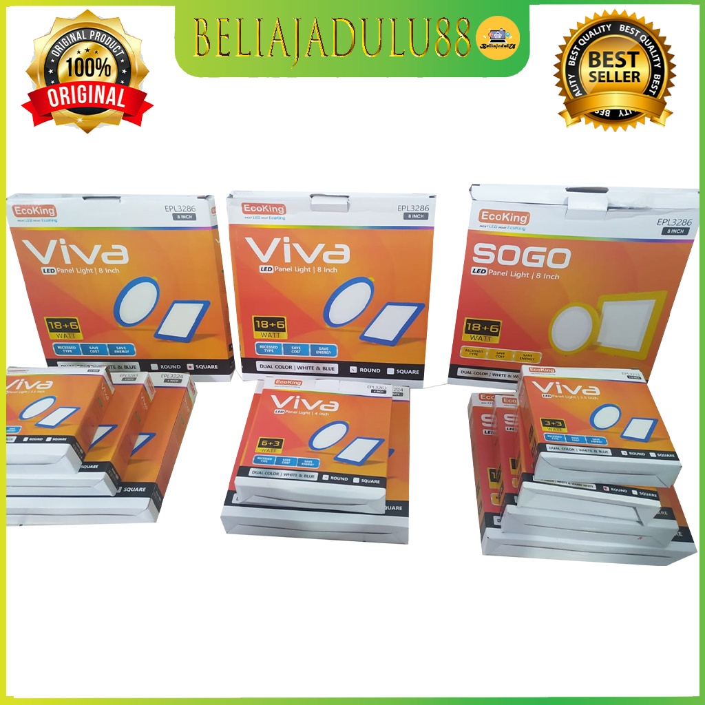 Beliajadulu88 Downlight panel LED 2 warna bulat dan kotak