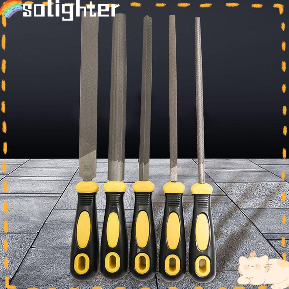 Solighter Metal Filing DIY Asah Perhiasan Poles Woodworking Gergaji Tangan Hand Tools Diamond File Set