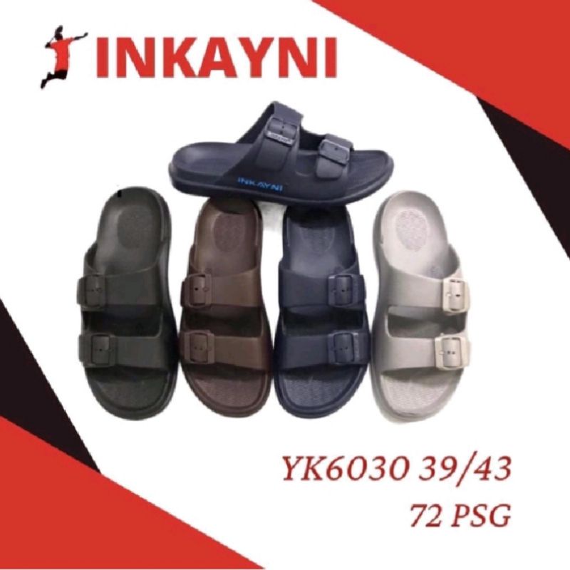 Sandal Pria / sandal slop karet pria INKAYNI 6030