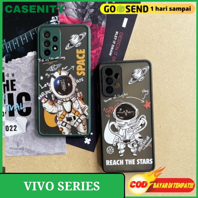 Case Vivo Y12 Y12S Y15 Y17 Y20 Y20S Y30 Y30i Y50 Casing Tpu Motif Nasa SPACE HardCase Quality Premiu