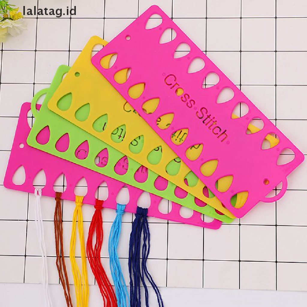 [lalatag] Plastik Cross Stitch Row Line Board Bordir Benang Benang Organizer [ID]