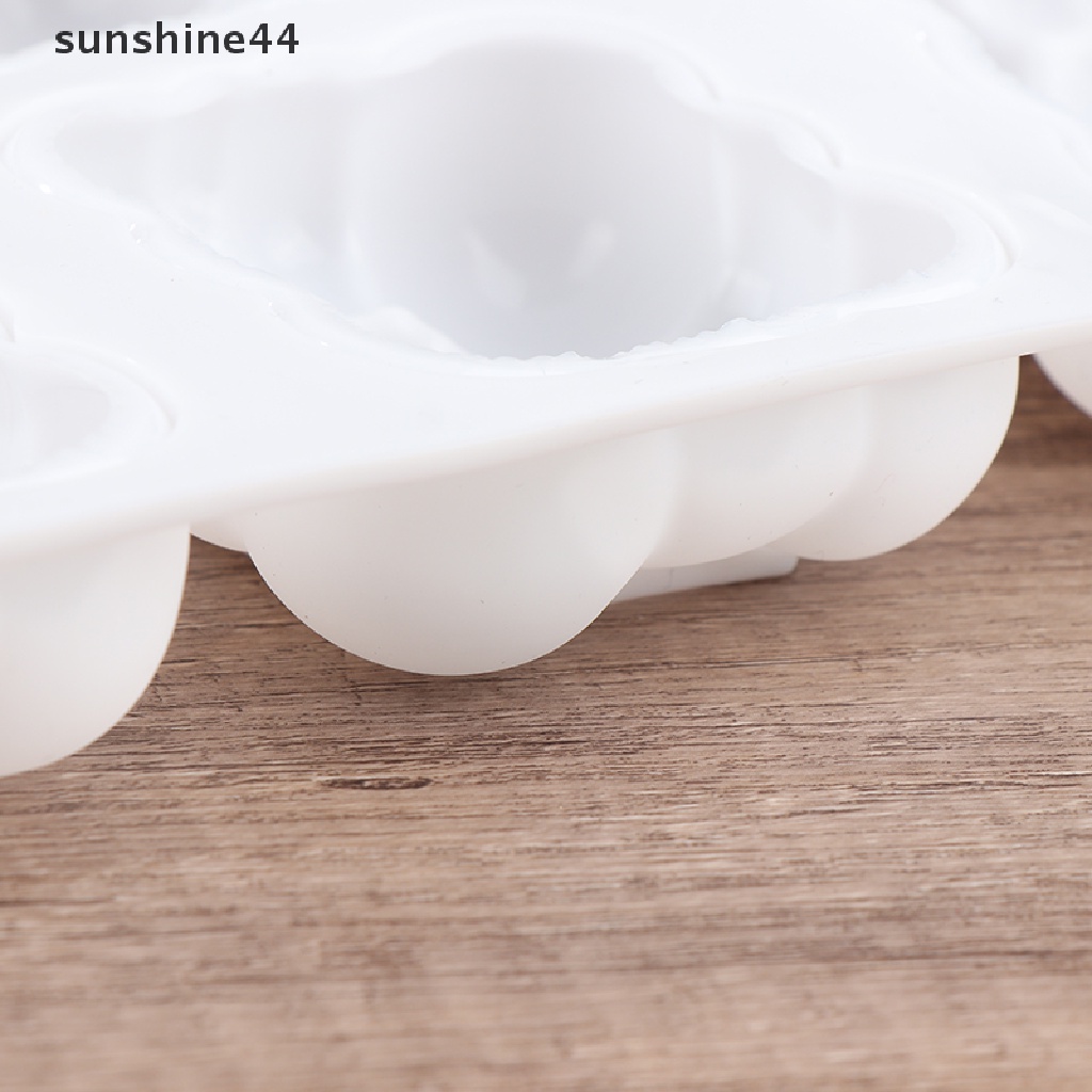 Sunshine 1pc1/6-rongga Bentuk Awan 3D Cetakan Silikon Untuk Baking Dessert Dekorasi Mold.