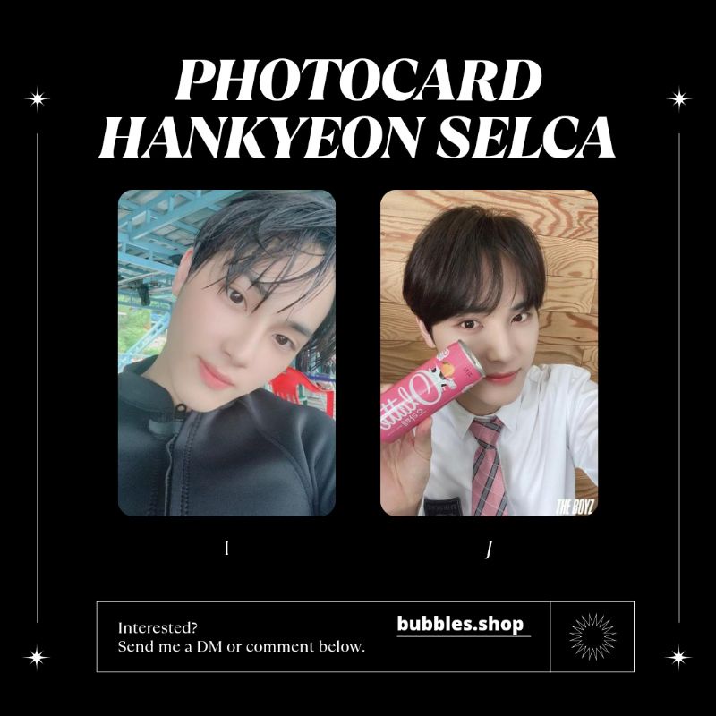 PHOTOCARD UNOFFICIAL HANKYEON THE BOYZ SELCA