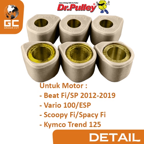 Sliding Roller Beat Scoopy Vario Spacy 110 Fi ESP POP Street 1814 08 09 10 11 12 13 Gram Per 3 Butir Dr Pulley