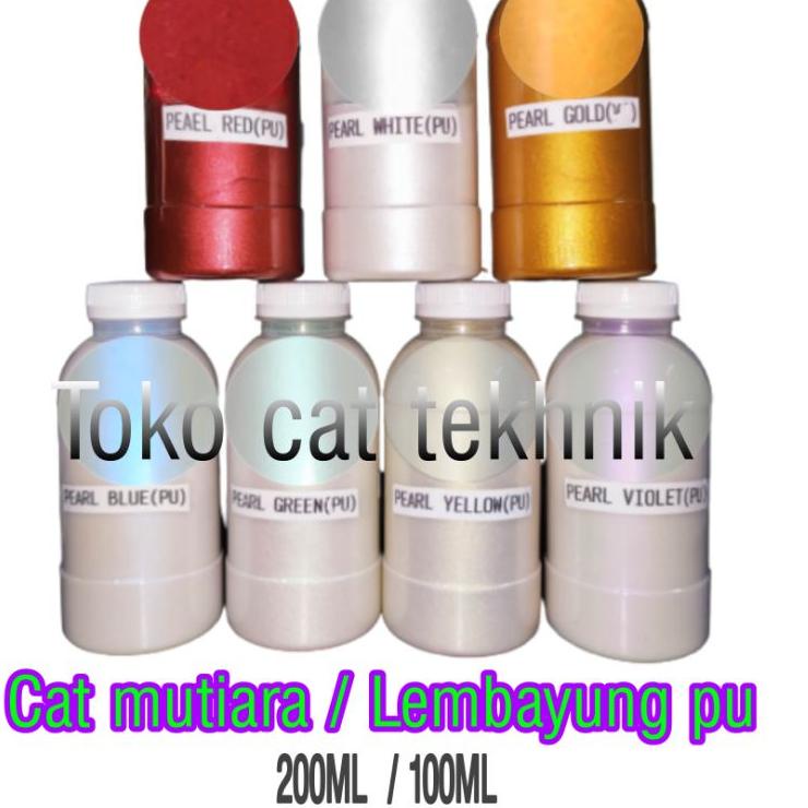 code9f9Et Cat PU Mutiara Lembayung Pearl Blue / Violet / Green / Yellow / Putih 200ml 100ml