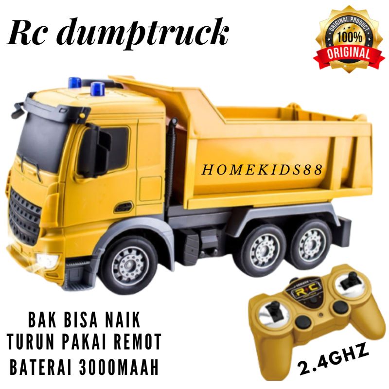 Mainan Mobil Remot Control Kontruksi RC Dumptruk  RC Truck Sampah RC Truck Kontruksi RC Transport Mo