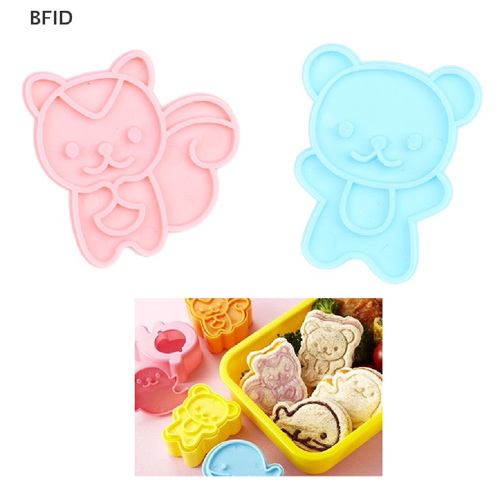 [BFID] 1set Cetakan Roti Sandwich Kreatif Cake Toast Sandwich DIY Maker Cetakan Coklat [ID]